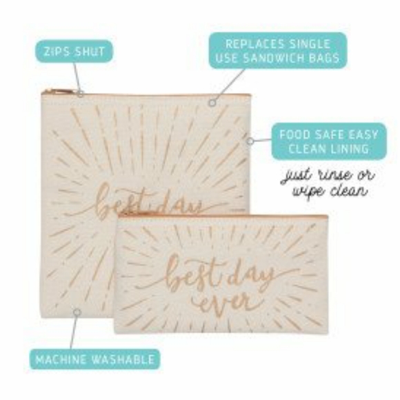 Best Day Ever Bundle- 2 snack bags & 1 Food Jar NWT - Picture 7 of 8